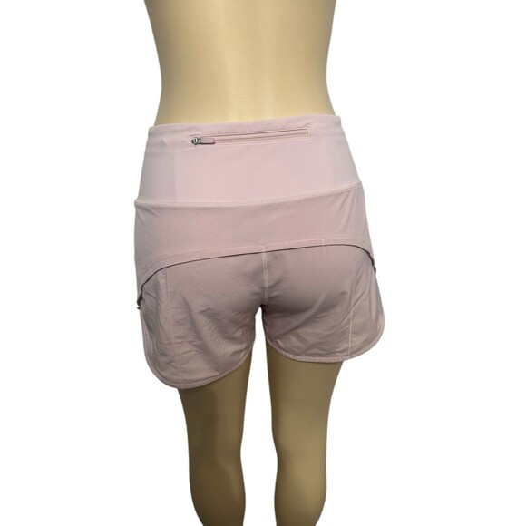 Lululemon Speed Up Shorts Size 6 3” Mid Rise Lined Pink - Picture 4 of 8